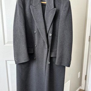 Andre Villard Paris 40R Full Length Wool/Cashmere coat